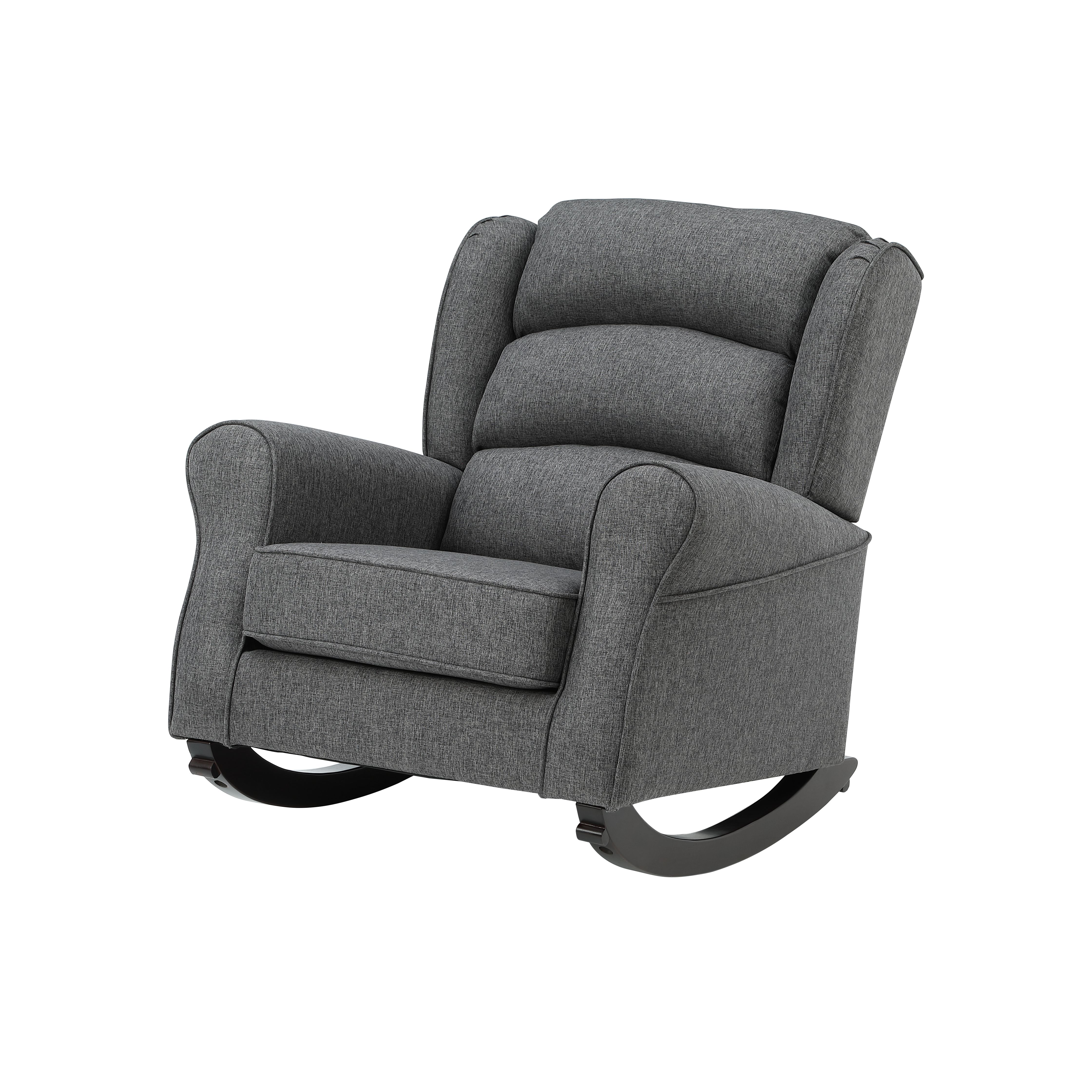 Miekor Furniture Grey Rocking Chair With Flared Arm 15455