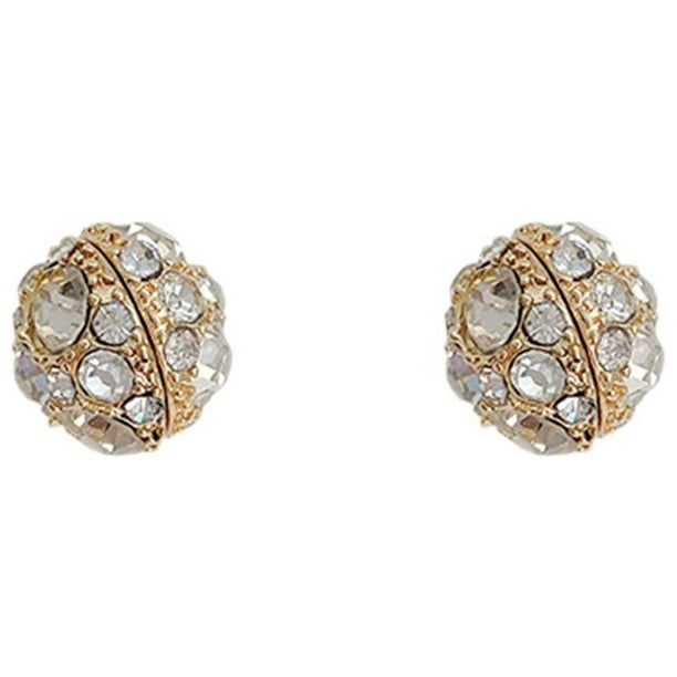 2 piezas de pendientes sin perforaciones, sin carpeta para la oreja perforada, joyería delicada para mujer Oro