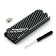 thumbnail image 1 of SSD M.2 Dissipateur Thermique NVMe Dissipateur Thermique M2 2280 SSD Disque Dur Dissipateur Thermique en Aluminium avec Coussinet Thermique en Silicone pour PC / PS5 PCIE 2280 SSD Gris Foncé D, 1 of 6