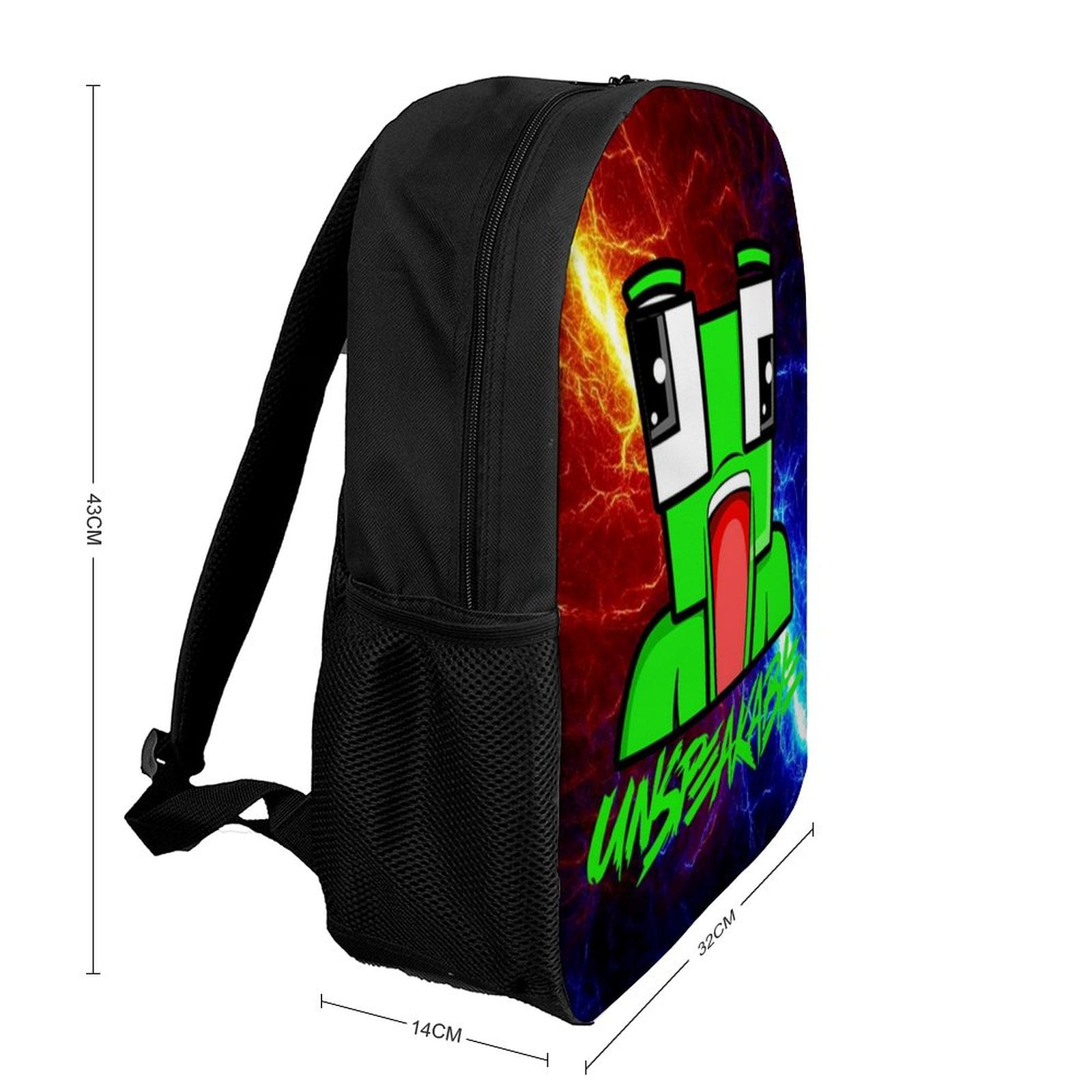 Unspeakable Backpack Unisex 3d Print Daypacks Large Capacity Sports  Backpacks Travel Bags 17 in - Walmart.com