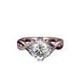 thumbnail image 1 of 1.25 ct Infinity Moissanite & Moissanite Wedding Ring with 18k Gold Plating, 1 of 6