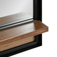 thumbnail image 4 of Kate and Laurel Owing Farmhouse Rectangle Wall Mirror with Shelf, 20 x 34, Black and Rustic Brown, Decorative Rustic Mirror with Shelf Ledge for Storage and Display, 4 of 9