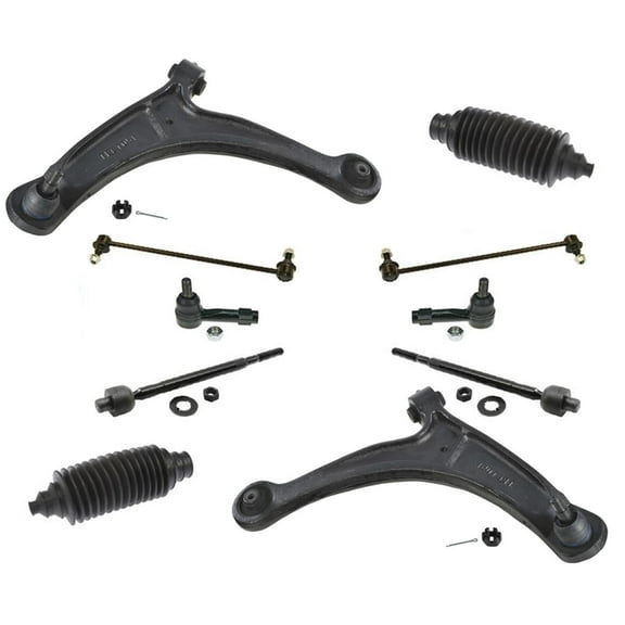 Frt Lower Control Arms Links Inner Outer Tie Rod Fits Honda Ridgeline 06-14 10pc