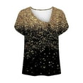 thumbnail image 5 of Basic Tees Fitted V Neck Womens Blouses for Summer T-Shirts Loose Fit V Neck, 5 of 5