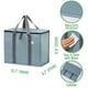 thumbnail image 4 of Bolsa Térmica VENO Paquete de 2 Bolsas Aislantes para Compras Azul Claro, 4 of 7