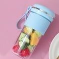 thumbnail image 1 of Hogar y cocina, Licuadoras portátiles, Vaso exprimidor personal para hielo picado y batidos, Mezcladora de alimentos para bebés, Recargable por USB, Capacidad de 300 ml, Batería de 2400 mAh, 1 of 9