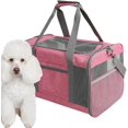 thumbnail image 5 of Pet Carrier Bag Foldable Soft Cat Backpack for Outdoor Camping Beach Pink, 5 of 5