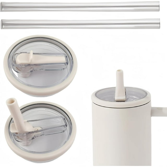 2 Pcs Couvercle à Paille Rabattable pour Gobelet de 40 oz, Couvercle à Paille Rabattable pour Gobelet Remplaçable, Couvercles de Gobelet Anti-Éclaboussures et Résistants aux Éclaboussures, Couvercle de Gobelet pour Tasse de Voiture et Tasse de 40 oz