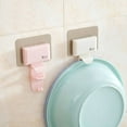 thumbnail image 3 of Maoww Wall Mounted Washing Basin Organizer Holder Self-adhesive Pot Hanger Bathroom Storage Rack, 3 of 9