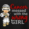 thumbnail image 3 of CafePress - Combat Girl Mesothelioma Women's Dark Pajamas - Women's Short Sleeve Print T-Shirt and Pants Dark Cotton Pajama Set, 3 of 7