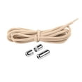 thumbnail image 2 of harmtty 1 Pair Sneaker Shoelaces Wear-resistant Elastic with Metal Buckles Lock Shoe Laces for Slip On Shoes,Khaki, 2 of 8