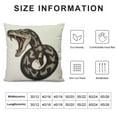 thumbnail image 5 of Shangniulu Embroidery Snake Pillow Cover Throw Pillow Case Cushion Cover Home Decoration Soft Square Multiple Sizes Available, 5 of 5
