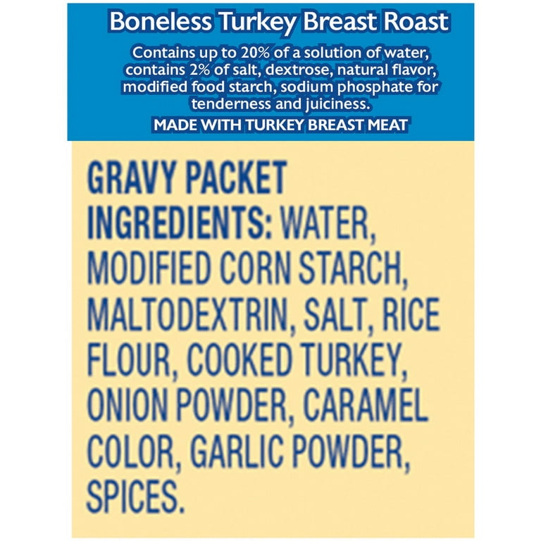 Butterball Boneless Turkey Breast Roast With Gravy Packet, Frozen, 3 lbs. 
