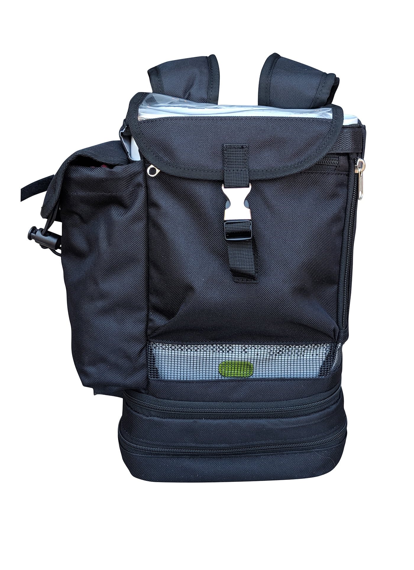 SimplyGo Mini Backpack with storage pockets in black