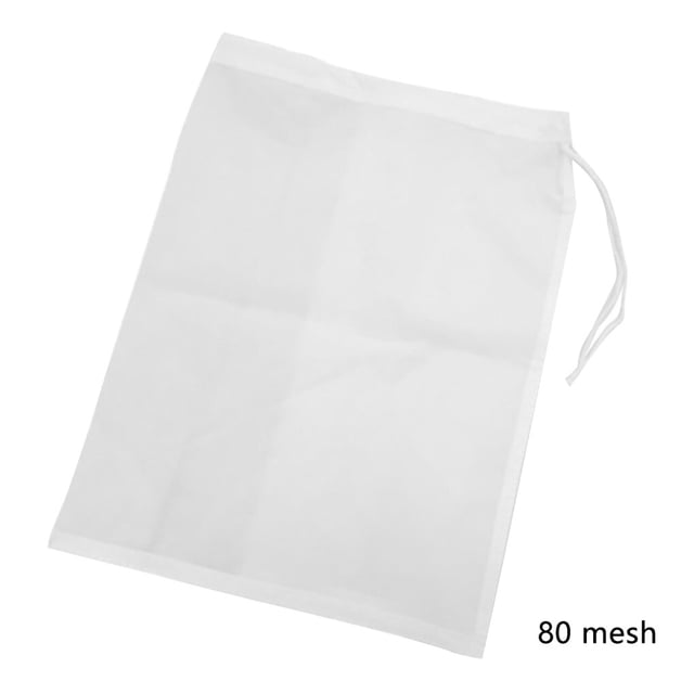 Yuarrent Bolsa de colador de café TureClos, colador de jugo de leche de nailon, bolsa de filtro de cocina de té reutilizable de malla Cocina y Comedor 80 Maschenweite 20*30cm