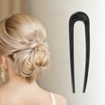 thumbnail image 2 of Unique Bargains 1 Pc Chignon Pin U-shaped Hair Hairpin for Women Black, 2 of 5