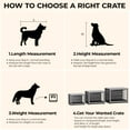thumbnail image 5 of Pirecart 44 inch Wooden Dog Crate Furniture Pet Cage with Removable Tray for Medium, Large Dogs, 5 of 10