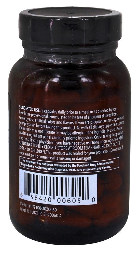 Utzy Naturals Berbercol | 500mg Citrus Bergamot (as Bergamonte) & Berberine | Naturally Supports Heart Health and More | 60 Capsules