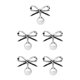 thumbnail image 1 of sweethay Broche de perlas con lazo, alfileres de solapa elegantes, Clips para suéter de vestido de diamantes de imitación antivaciados, Type2 NO2, 1 of 6