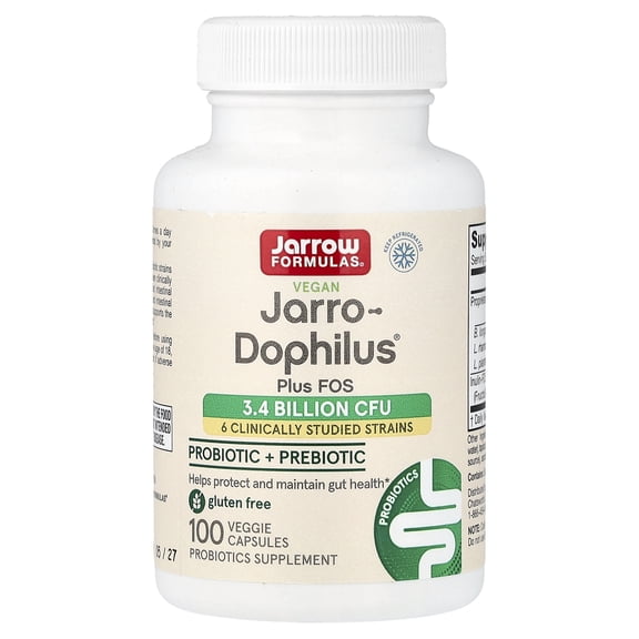 Jarrow Formulas Jarro-Dophilus   FOS, Immune & Wellness, 3.4 Billion Cells, 100 Caps