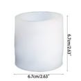 thumbnail image 5 of Rvaymup Cylinder Candle Mold Silicone Mold for Candle Making Reusable Candle Resin Mould, 5 of 11