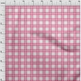 thumbnail image 3 of oneOone Cotton Jersey Pink Fabric Gingham Check Sewing Fabric By The Yard Printed Diy Clothing Sewing Supplies 58 Inches Wide, 3 of 4