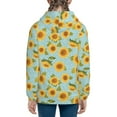 thumbnail image 6 of Kdxio White Polka Dot Sunflower A Pattern Kids Boys Girls Zip Up Hoodie 3D Printed Hooded Sweatshirt Hoody Coat with Pocket 7-12 Y-Medium, 6 of 6