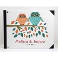 thumbnail image 3 of Darling Souvenir Multicolor Owl Love Couple Wedding Guestbook Hardbound Cover Printed Anniversary Wedding Guest Registry-9 x 12 Inches, 3 of 5