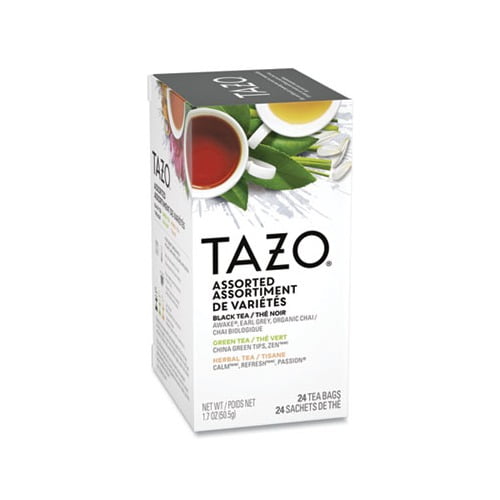 Tazo Assorted Tea Bags, Three Each Flavor, 24/Box 153966