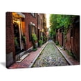 thumbnail image 2 of DESIGN ART Designart "Acorn Street Massachusetts" Landscape Canvas Wall Artwork Print - Multi-color 60 in. wide x 40 in. high, 2 of 4