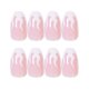thumbnail image 2 of 24 Uds prensa en uñas postizas llama ataúd cuadrado acrílico uñas postizas pegamento de fuego en uñas para mujeres niñas salón de manicura DIY Ormromra HMHZ197, 2 of 5