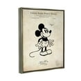 thumbnail image 3 of Stupell Industries Vintage Mouse Character Patent Graphic Art Luster Gray Floating Framed Canvas Print Wall Art, Design by Karl Hronek, 3 of 6
