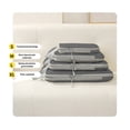 thumbnail image 6 of Clearance Sales! Compression Packing Cubes for Suitcases, 4 Pcs Set Packaging Bags Space Saving Travel Essentials, Compressible Expandable Luggage Organizer Bags Set for Carry On, 6 of 7