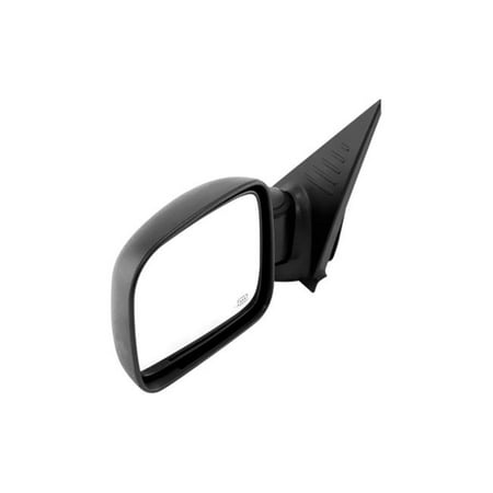 Black Power Heated Left Mirror - Left Side Black Power Heated Mirror, 02-07 Jeep Liberty KJ