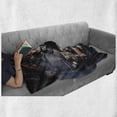 thumbnail image 6 of Gothic Soft Flannel Fleece Throw Blanket, Portrait of Steampunk Woman with Medieval Vintage Outfit Art of Historic Fashion, Cozy Plush for Indoor and Outdoor Use, 60" x 80", Brown Teal, by Ambesonne, 6 of 6
