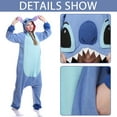 thumbnail image 3 of Forfamy Onesie Pajamas Unisex Adult for Women Men Animal Costume Cute Onesies Flannel Cartoon Cosplay Halloween Sleepwear, 3 of 6