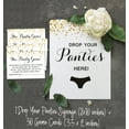 thumbnail image 4 of Inkdotpot Bridal Shower Game 1 Sign+ 30 Size CardWhite Gold Confetti Girls Night Out Bachelorette Party Drop Your Panties Game, 4 of 6