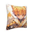 thumbnail image 2 of Funda de cojín de pana suave Demon Slayer, 18 x 18 pulgadas, funda de almohada decorativa para sofá, dormitorio, cama, silla y sala de estar, 2 of 8