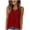 Red, variant on Lmueinov Tank Tops for Women Boho V-Neck Cotton Summer Shirt Relaxed Fit Sleeveless Blouse Womens Trendy Casual Work Soft Basic Shirt