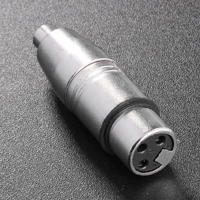 XLR hembra de 3 pines a RCA hembra Jack Cable de audio Micrófono Adaptador de video AV