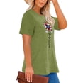 thumbnail image 5 of XCHQRTI Faith 4th of July Shirt Plus Size Women Graphic Tees Summer Short Sleeve Tops, 5 of 7