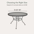 thumbnail image 2 of Covermates Outdoor Cover for Table Tops - 42"-48" Diameter300D Polyester, All-Weather, 2 of 6