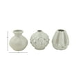 thumbnail image 5 of CosmoLiving by Cosmopolitan 6"W, 6"H Cream Ceramic Vase with Varying Patterns, Set of 3, 5 of 11