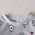 thumbnail image 4 of Tween Girl Clothes 2 Pieces Outfit Set Outfits Set Cute Long Sleeve Hoodie And Pants Outfit Casual Letter Print Loose Fit Toddler Party Fall Tracksuit 18-24 Months, 4 of 9