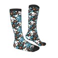thumbnail image 3 of Fotbe Lilies Flowers print Women's Men's Novelty Crew Socks Cotton Socks Knee High Socks for Walking,Running,Nurses,Pregnancy, 3 of 8