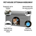 thumbnail image 5 of FurHaven Pet Products Large Pet House Ottoman for Dogs & Cats - Stormy Gray, 5 of 10