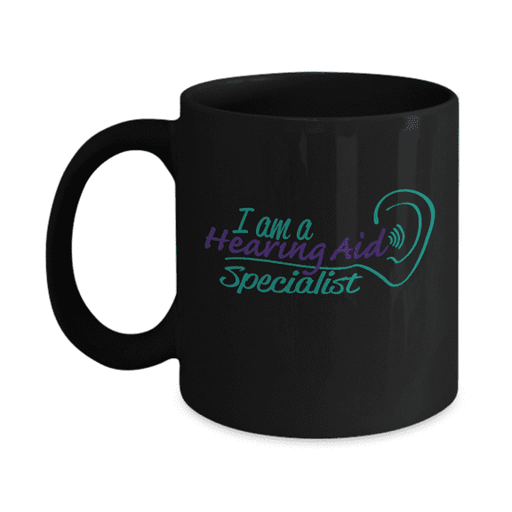 I'm a Hearing Aid Specialist Black Coffee mugs for Hearing Aid Doctors Specialists - 11 oz