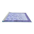 thumbnail image 2 of Ahgly Company Machine Washable Indoor Rectangle Persian Blue Traditional Area Rugs, 2' x 4', 2 of 4