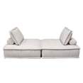 thumbnail image 3 of Platform 5-Piece Square Modular Lounger by Diamond Sofa in Light Sand Fabric with Bolstered, Non-Skid Backrest, 3 of 8