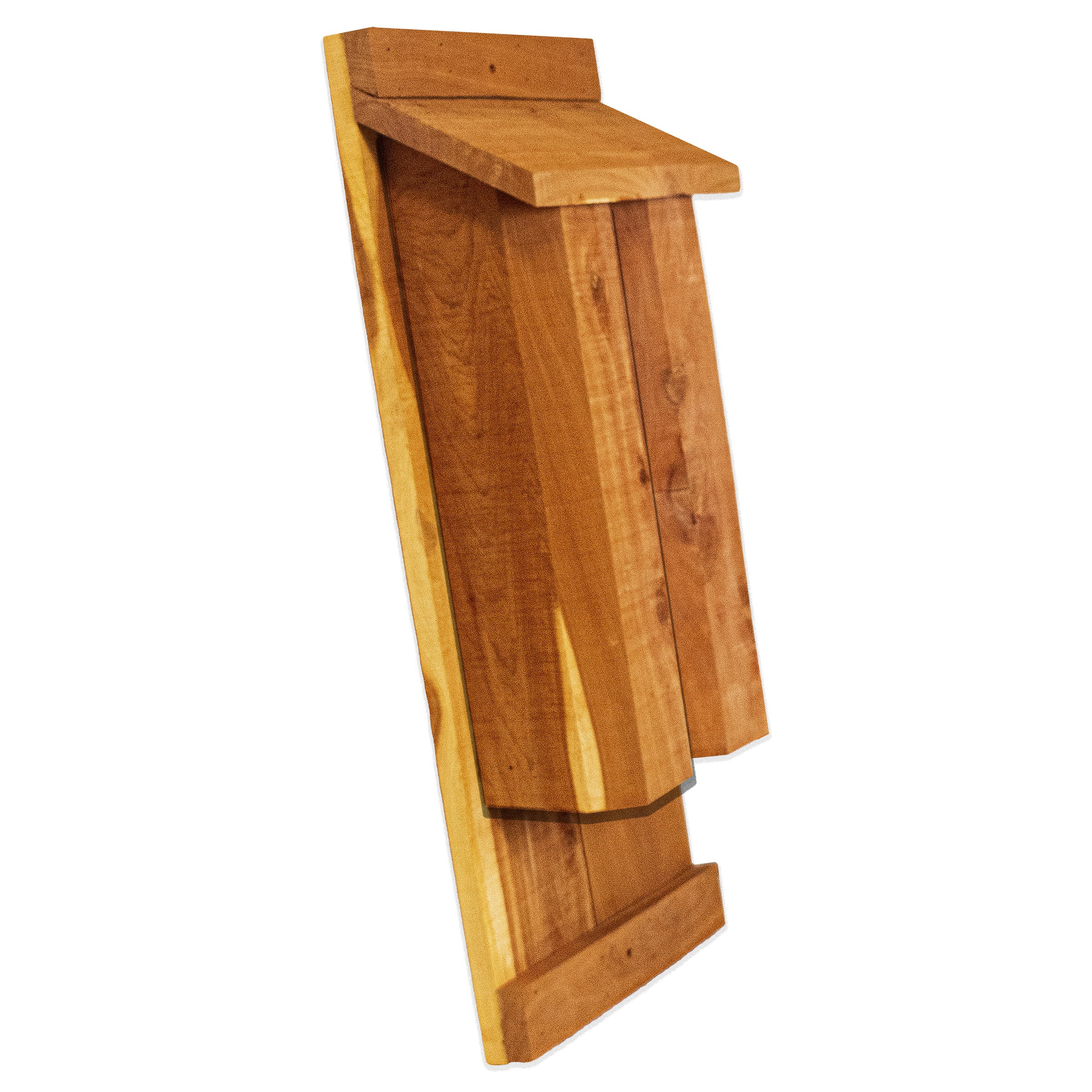 Kenley Bat House Outdoor Box Shelter with Single Chamber Cedar Wood 